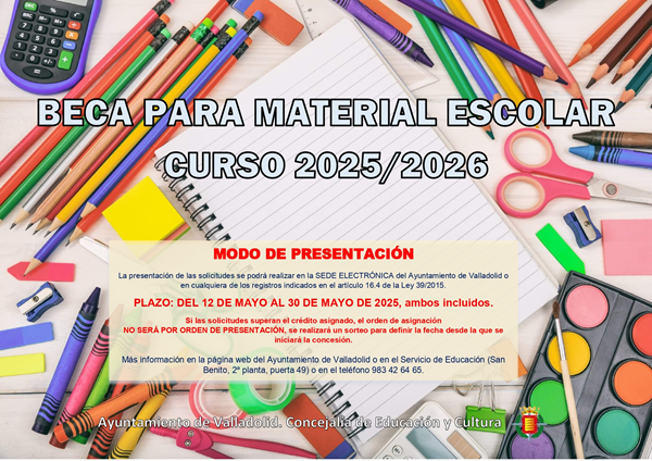 CARTEL BECAS MATERIAL 25